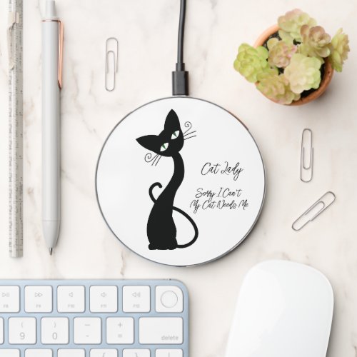 Cute Cat, Lovely Cat,Cat lady, Modern, Simple Wireless Charger