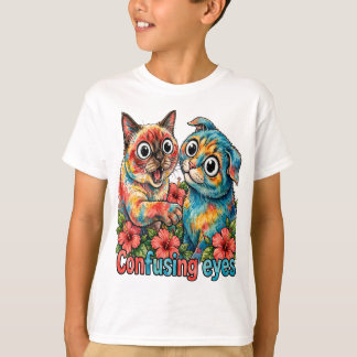 Cute Cat Lover Cat Funny Siamese & Chartreux Charm T-Shirt