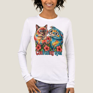 Cute Cat Lover Cat Funny Siamese & Chartreux Charm Tri-Blend Shirt