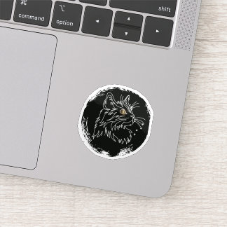 Cute Cat Lover Design Sticker