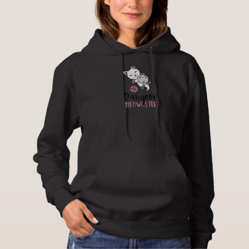 Cute Cat Lover Dungeon Meowster Nerdy Gamer Cat D2 Hoodie