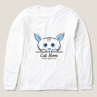Cute Cat Lover Mom T-Shirt Tri-Blend Shirt