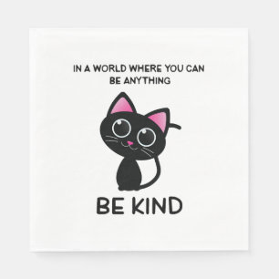 Cute Cat Lover Quotes Napkins