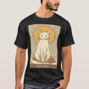 Cute Cat Lover, Sun Tarot Card, Cat Tarot Card T-Shirt