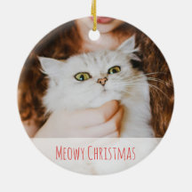 Cute Cat Lover Winter Meowy Christmas