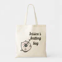 Personalized Knitting Bag