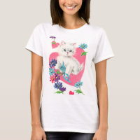 Cute Cat lovers womens t-shirt