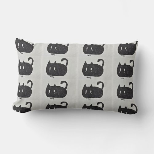 Cute Cat Lumbar Pillow