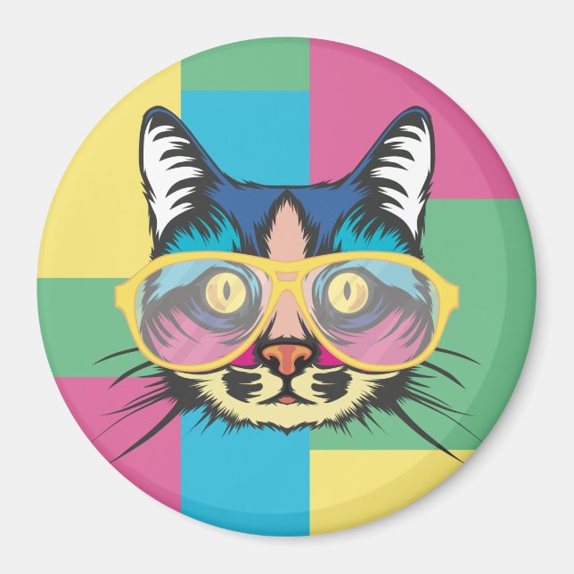 Cute Cat Magnet (Front)