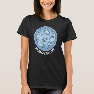 Cute Cat Meowcrobiology Bacteria Microbiology Scie T-Shirt