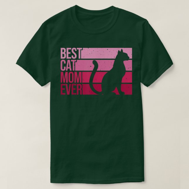 Cute Cat Mom Art For Women Girl Cat Pet Animal Kit T-Shirt (Design Front)