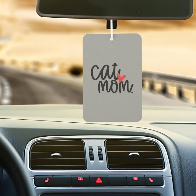 Cute Cat Mom Car  Air Freshener (Creator Uploaded)