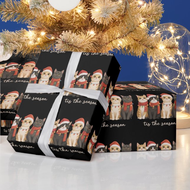 Cute Cat Mom Christmas Cats Lover Gift Funny Xmas Wrapping Paper (Holidays)