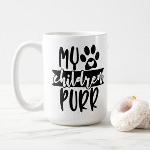 Cute Cat Mom Gift Funny Crazy Cat Lady Kitten Dad Coffee Mug