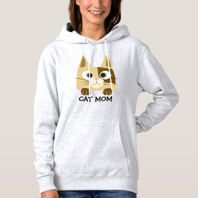 Cute Cat Mom Hoodie (Front)