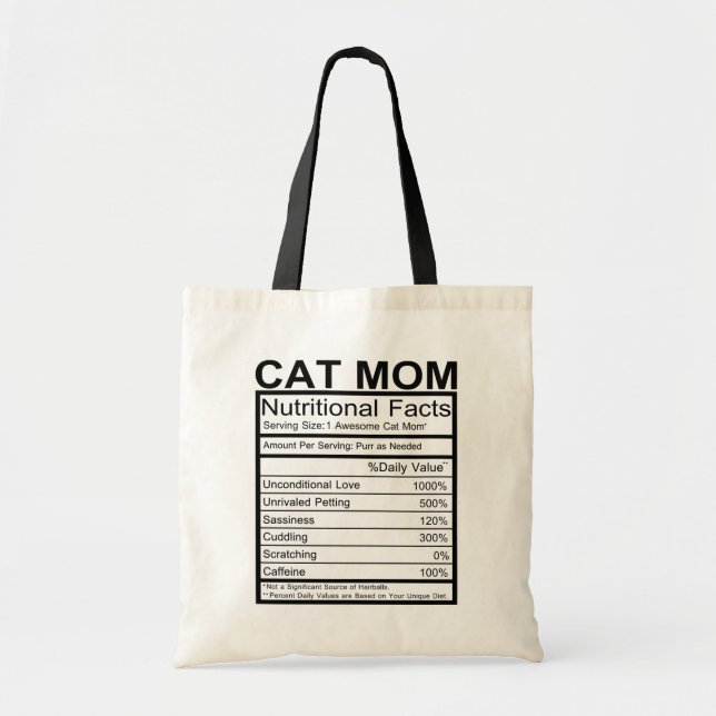 Cute Cat Mom Kitten Black Kitty Crazy Cat Lady Tote Bag (Front)