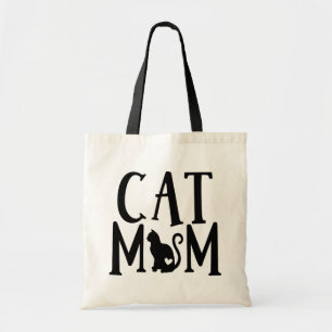 Cute Cat Mom Kitten Black Kitty Crazy Cat Lady Tote Bag