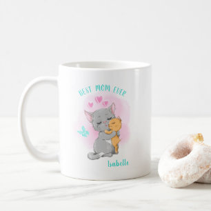 Cute cat mom mug, best mom mugs, mothers day gift coffee mug