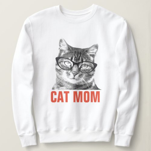 Cute CAT MOM sweatshirt for women