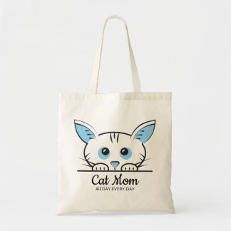 Cute Cat Mom Tote Bag