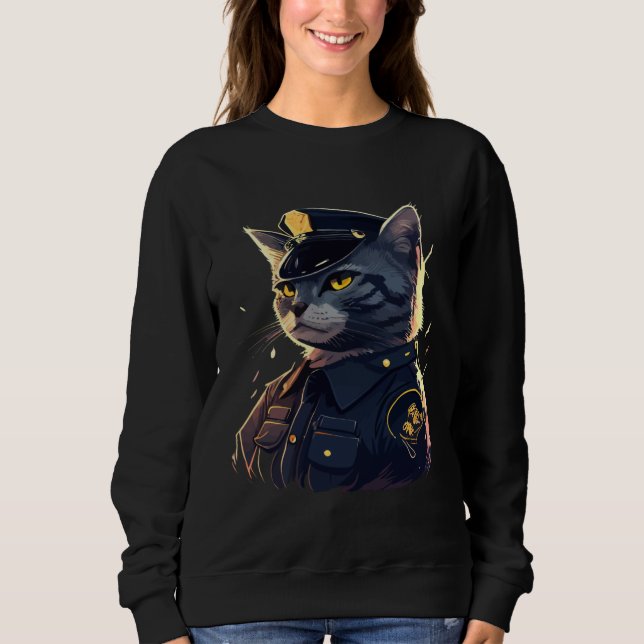 Cute cat moments Beautiful cat patterns for cat    Sweatshirt (Front)
