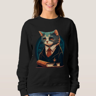 Cute cat moments Beautiful cat patterns for cat    Sweatshirt