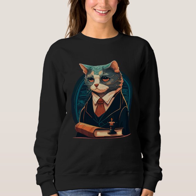Cute cat moments Beautiful cat patterns for cat    Sweatshirt (Front)