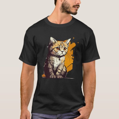 Cute cat moments Beautiful cat patterns for cat    T-Shirt