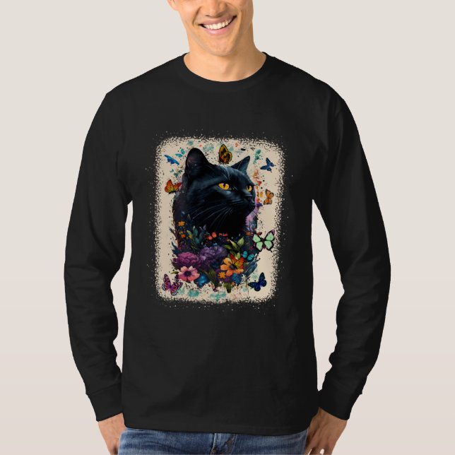 Cute Cat Motifs Cat  Idea For Men And Women T-Shirt (Front)