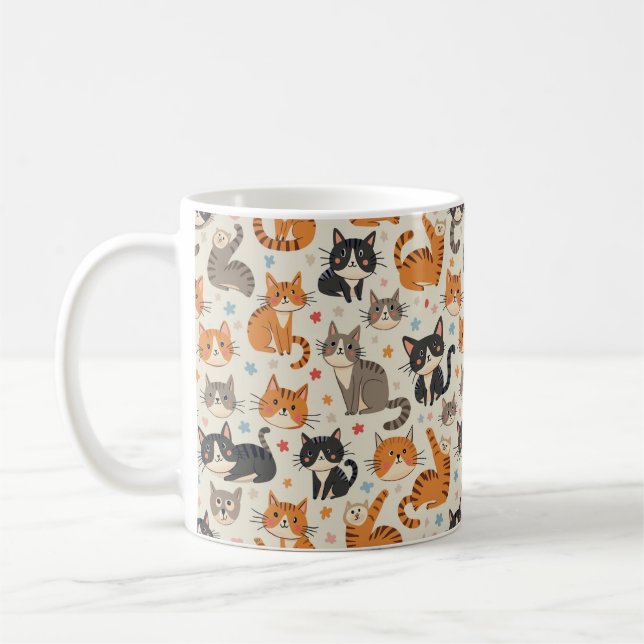 cute cat Mug (Left)
