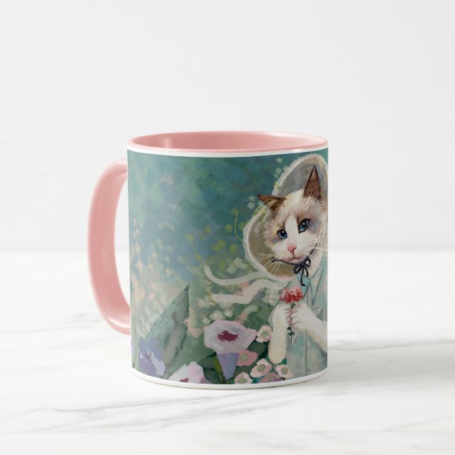 Cute Cat Mug (Front Left)