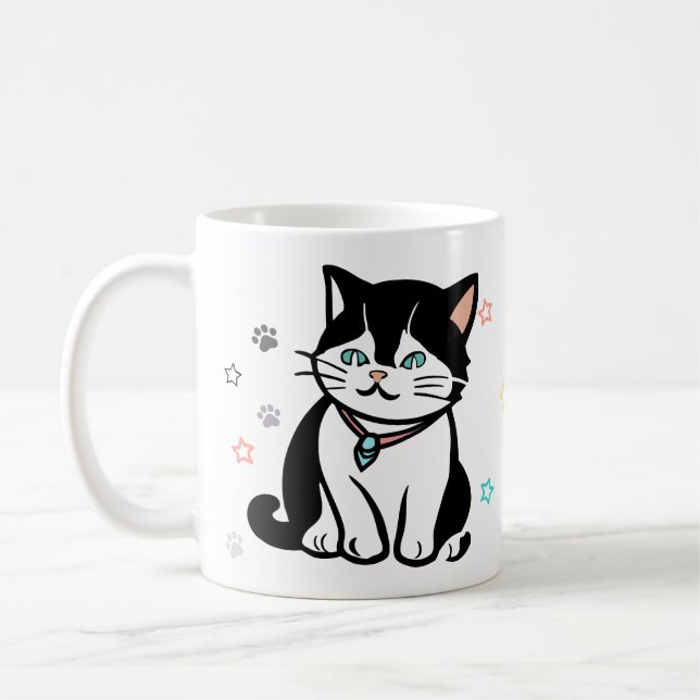 Cute Cat Mug for Pet Lovers – Purrfect Gift (Left)