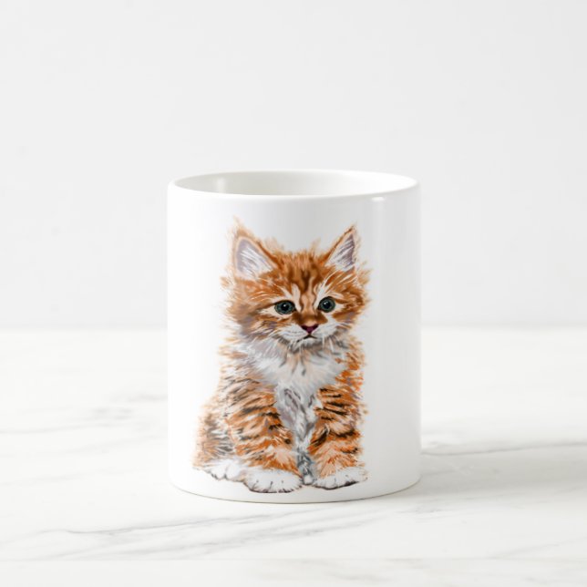 Cute Cat Mug Sweet Baby Kitten (Center)