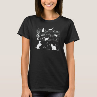 Cute Cat Music T-Shirt