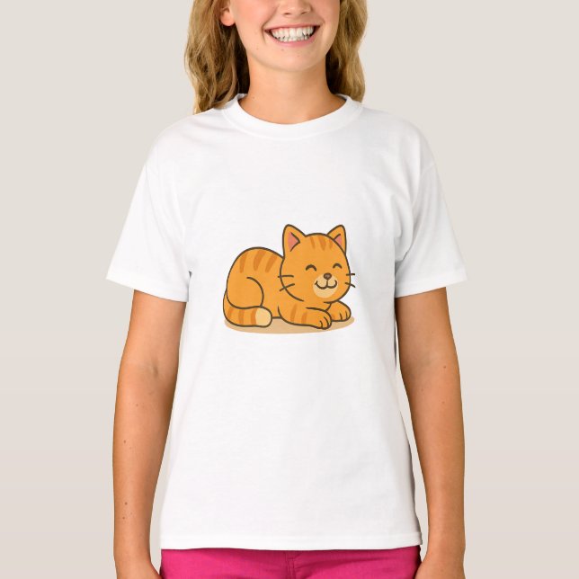 Cute Cat Napkins T-shirt (Front)