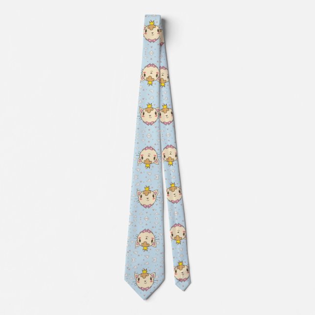 Cute Cat Neck Tie (Front)
