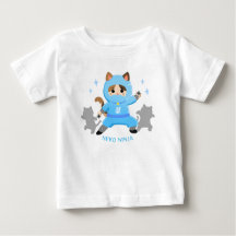 Cute Cat Ninja Japanese Blue Baby Cat Ninja from J