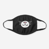 Cute Cat Nose Whiskers Black Cotton Face Mask (Front)