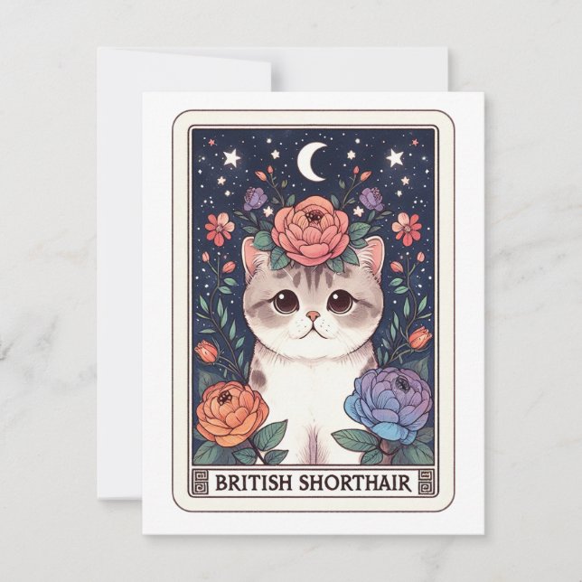 Cute Cat Note Card (Front)