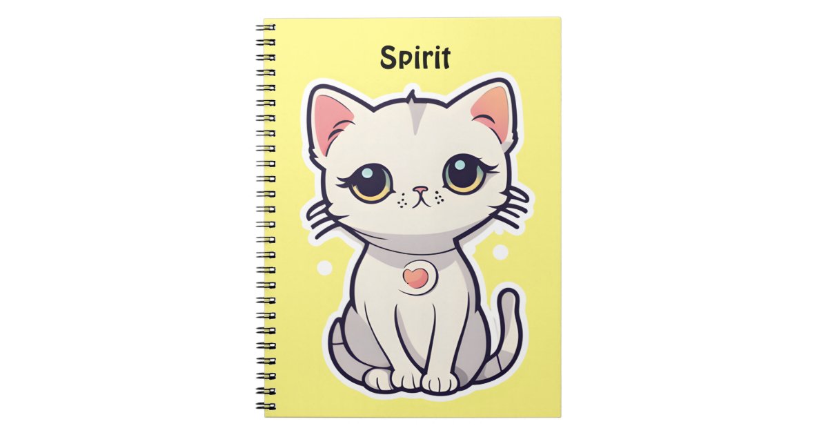 Cute cat notebook | Zazzle