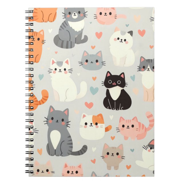 Cute Cat Notebook (Front)