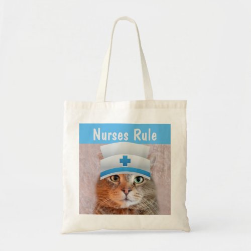 Cute Cat Nurse Tote Bag