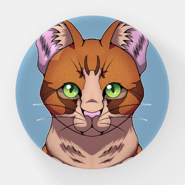 Cute Cat Paperweight (Front)
