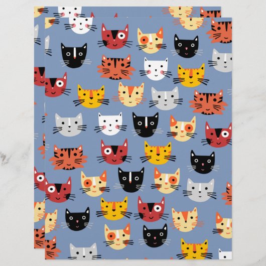 Cute Cat Pattern (Front/Back)