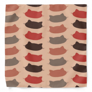 Cute Cat Pattern Bandana