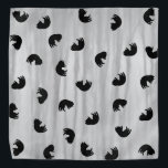 CUTE Cat Pattern Black and Gray Bandana<br><div class="desc">2025</div>