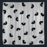 CUTE Cat Pattern Black and Gray Bandana<br><div class="desc">2025</div>