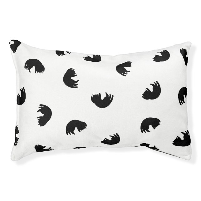 CUTE Cat Pattern Black and White Pet Bed (Front)