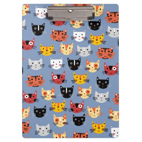 Cute Cat Pattern Clipboard