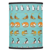 cute cat pattern design for cat lovers- turquoise